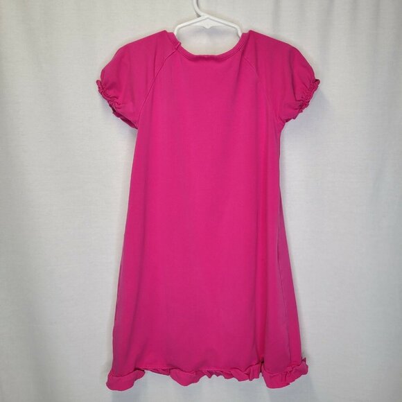 Hanna Andersson Girl's Size 120 Dress Short Sleeve Ruffle Trim Pink - Picture 2 of 7